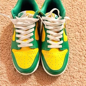 Nike Green and Yellow Sneakers Classic Design